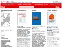 Tablet Screenshot of lit-verlag.de